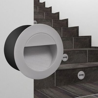 2 Sænkede runde LED trappelys diameter 126 mm