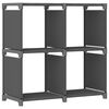 vidaXL reol med 4 rum 69x30x72,5 cm stof gr&aring;