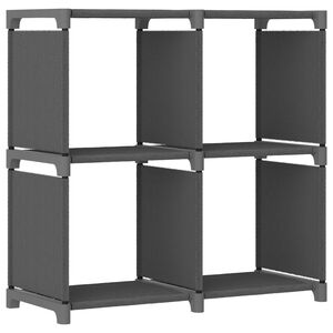 vidaXL reol med 4 rum 69x30x72,5 cm stof gr&aring;