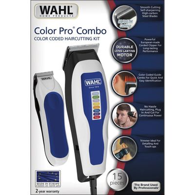 Wahl hårklipper og trimmer 15 dele Color Pro Combo 1395.0465