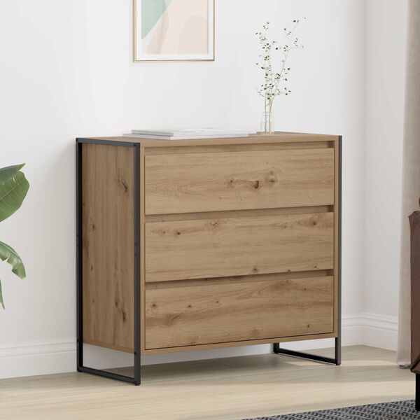 vidaXL Sideboard Artisan eg 79 x 36 x 75.5 cm Konstrueret tr&aelig;