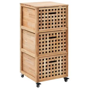 vidaXL badev&aelig;relsesskab 41x41x91 cm massivt valn&oslash;ddetr&aelig;