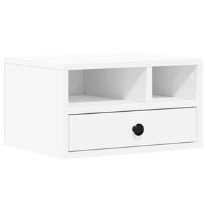 vidaXL printerstativ 40x32x22,5 cm konstrueret tr&aelig; hvid