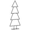 vidaXL dekorativt juletr&aelig; 90 cm metal sort