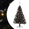 vidaXL Kunstig Forbelyst Juletr&aelig; med 150 LED'er Sort 150 cm PVC