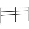 vidaXL udskiftningsgavl 180 cm metal sort
