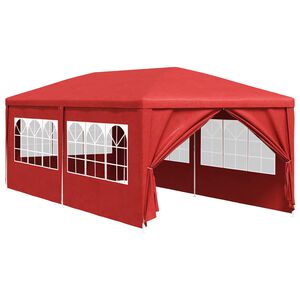 vidaXL Party Tent 600 x 300 x 255 cm R&oslash;d PE og st&aring;l