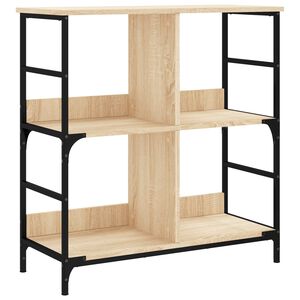 vidaXL bogreol 78,5x33x82 cm konstrueret tr&aelig; sonoma-eg