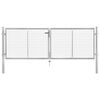 vidaXL havel&aring;ge galvaniseret st&aring;l 306x75 cm s&oslash;lv