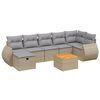 vidaXL havesofas&aelig;t 8 dele med hynder polyrattan beige
