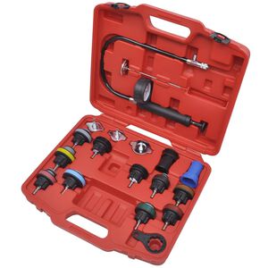 Radiator tryktest kit, 18 dele