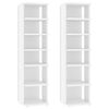 vidaXL skoskabe 2 stk. 27,5x27x102 cm konstrueret træ hvid