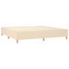 vidaXL Boxspring sengeramme 200x200 cm stof cremefarvet