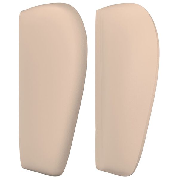 vidaXL sengegavl med kanter 103x23x78/88 cm kunstl&aelig;der cappuccino