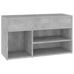 vidaXL skoreol 80x30x45 cm konstrueret tr&aelig; betongr&aring;