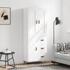 vidaXL h&oslash;jskab 69,5x34x180 cm konstrueret tr&aelig; hvid
