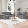 vidaXL Sofa 2 pcs Lysegr&aring; 155 x 82 x 80 cm Stof