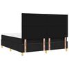 vidaXL Box spring seng med madras Sort 180 x 200 cm Stof