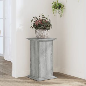 vidaXL plantestativ 33x33x60 cm konstrueret tr&aelig; gr&aring; sonoma-eg