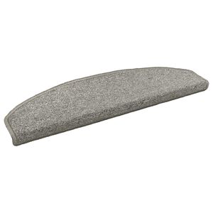 vidaXL Selvkl&aelig;bende Trappem&aring;tter 15 stk. 80 x 24,5 x 3,5 cm Lysegr&aring;