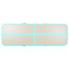 vidaXL oppustelig gymnastikm&aring;tte med pumpe 300 x 100 x 10 cm PVC gr&oslash;n