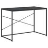 vidaXL computerbord 110x60x70 cm konstrueret tr&aelig; sort