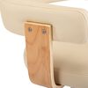 vidaXL barstole 2 stk. bøjet træ og kunstlæder cremefarvet