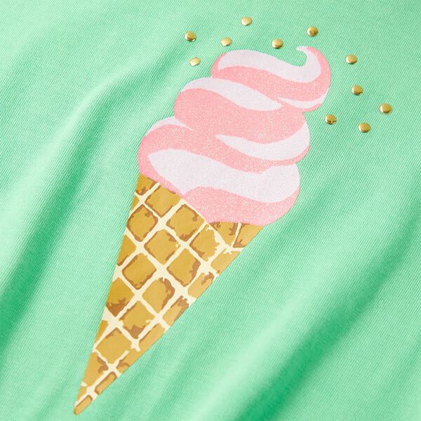 T-shirt til børn str. 140 lysegrøn