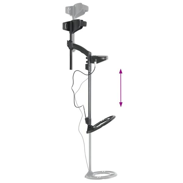 vidaXL metaldetektor 24 cm søgedybde LCD-display