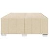 vidaXL Sengeramme uden madras Creme 120x200 cm Stof