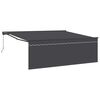 vidaXL Utr&aelig;kkelig Markise Antracit 400 &times; 300 cm Polyester og Aluminium