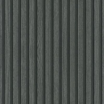 Noordwand tapet Botanica Wooden Slats sort og grå