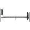vidaXL sengeramme med sengegavl og fodgærde 90x190 cm metal sort