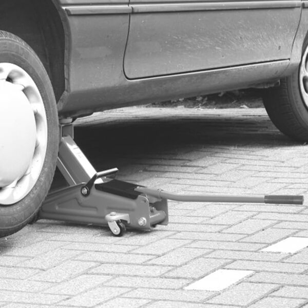 Carpoint donkraft med hjul 2000 kg rød