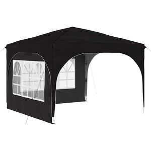 vidaXL Pop-up Festtelt 290 x 290 x 245 cm Sort