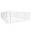 vidaXL udend&oslash;rs hundel&oslash;beg&aring;rd galvaniseret st&aring;l 950x570x185 cm