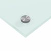 vidaXL K&oslash;kkenbacksplash 2 pcs Hvid 110 x 40 cm h&aelig;rdet glas