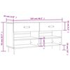vidaXL skobænk 102x35x55 cm konstrueret træ røget egetræsfarve