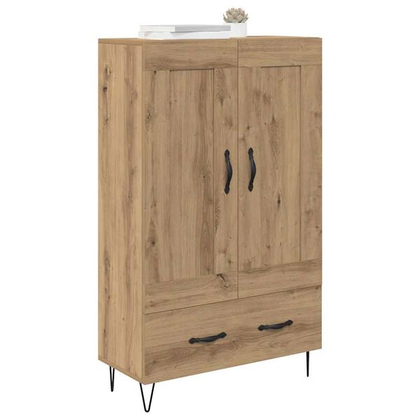 vidaXL Highboard Artisan Egetr&aelig; 69,5 x 31 x 115 cm Konstrueret tr&aelig;