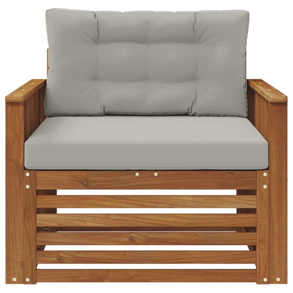 vidaXL Udend&oslash;rs sofagruppe Soli Akacietr&aelig; og polyester Naturfarvet