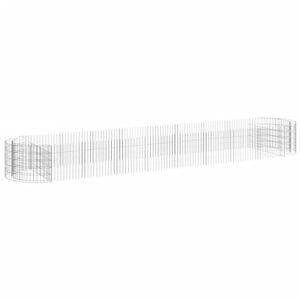vidaXL gabion-h&oslash;jbed 500x100x50 cm galvaniseret jern