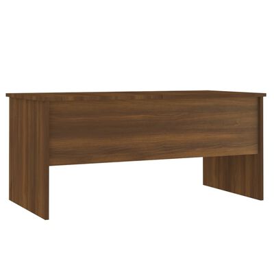 vidaXL sofabord 102x50,5x46,5 cm konstrueret træ brun egetræsfarve