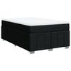 vidaXL kontinentalseng med madras 120x190 cm stof sort