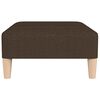 vidaXL fodskammel 78x56x32 cm stof m&oslash;rkebrun