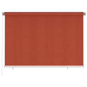 vidaXL udend&oslash;rs rullegardin 225 (B) x 140 (H) cm HDPE terracottafarvet