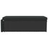 vidaXL havelounges&aelig;t 2 dele med hynder polyrattan sort