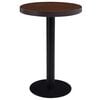vidaXL bistrobord 60 cm MDF m&oslash;rkebrun