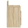 vidaXL sengebord med 2 skuffer 40x33x60 cm sonoma-eg
