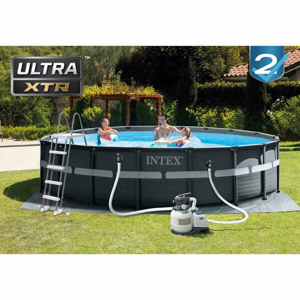 Intex pool med Ultra XTR-stel 549x132 cm med sandfilterpumpe