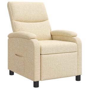vidaXL Recliner Cremefarvet Stof